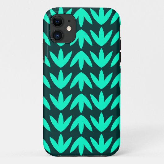 Vogelfeet - Turquoise en Dk Green.pdf Case-Mate iPhone Case (Achterkant)