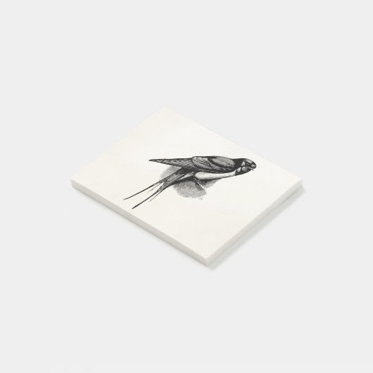  vogelfoto van Barn Swallow Swift Bird Post-it® Notes (Schuin)