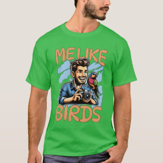 Vogelfotografie houdt van vogels Ornithologie Voge T-shirt