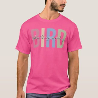 Vogelfotografie Vogelfotograaf Vogel op camera T-shirt