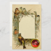  VOGELGEM MONOGRAM BRIEFPAPIER (Voorkant / Achterkant)