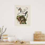 Vogelgravures Poster (Keuken)