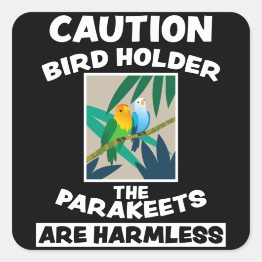 Vogelgriep - Exotisch dierlijk ontwerp - Vogelvrie Vierkante Sticker (Voorkant)
