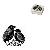 Vogelhaar Rubberstempel (Gestempeld)