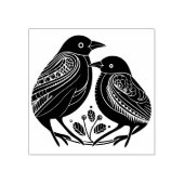 Vogelhaar Rubberstempel (Afrduk)