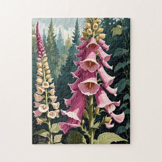 Vogelhandschoen Bloem Art Puzzel Legpuzzel (Verticaal)