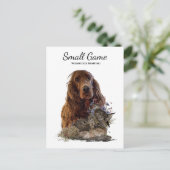 Vogelhond, houtsnip jagen briefkaart (Staand voorkant)