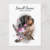 Vogelhond, houtsnip jagen briefkaart (Voorkant)