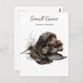 Vogelhond, houtsnip jagen briefkaart (Voorkant / Achterkant)
