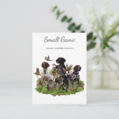 Vogelhond, Upland Game Vogeljacht Briefkaart (Staand voorkant)