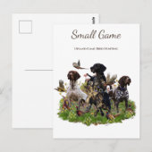Vogelhond, Upland Game Vogeljacht Briefkaart (Voorkant / Achterkant)