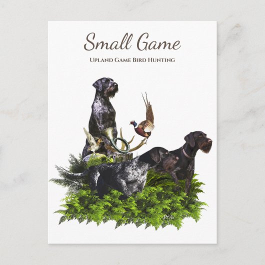 Vogelhond, Upland Game Vogeljacht Briefkaart (Voorkant)