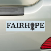 Vogelhoopbumper sticker - ondersteboven ananas (Op auto)
