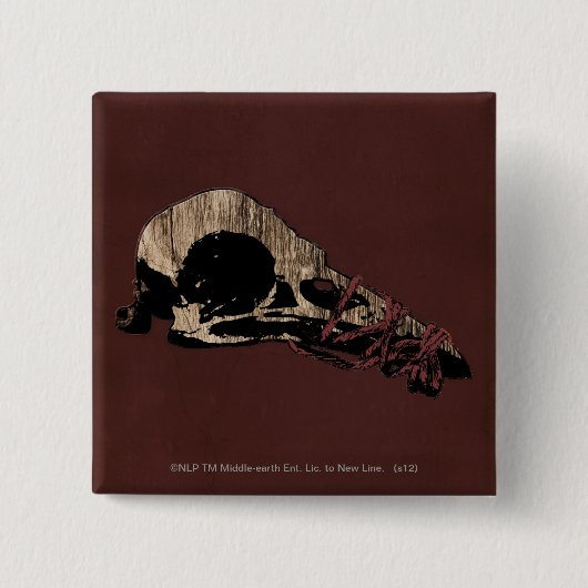 Vogelhuid Vierkante Button 5,1 Cm (Voorkant)