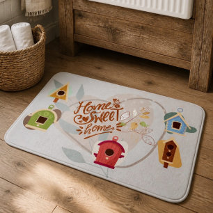 Vogelhuis Thuis Sweet Home Grote Badmat