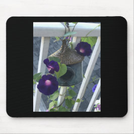 Vogelhuisje met ochtendglories muismat