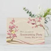 Vogelhuisje opwarming kaart (Staand voorkant)