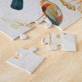  vogelillustratie Geboortende Lover Gift Legpuzzel (Zijkant)