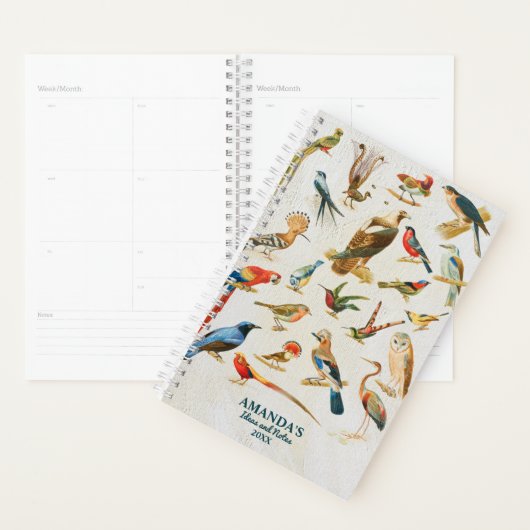vogelillustratie Geboortende Lover Gift Planner (Display)