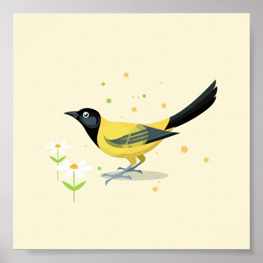 Vogelillustratie Poster (Voorkant)