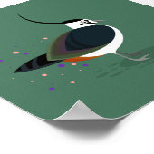 Vogelillustratie - Verlenen Poster (Hoek)