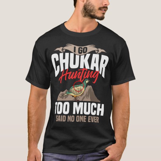 Vogeljacht in Chukar T-shirt (Voorkant)