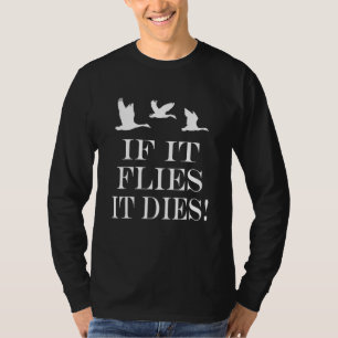 Vogeljacht met watervogels t-shirt