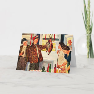 Vogeljager's Holiday Kaart