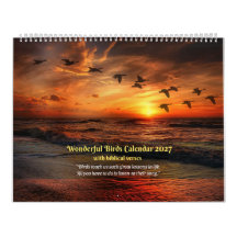 Vogelkalender 2027 - Met bijbelverzen