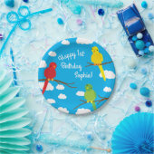 Vogelkalk 1 september papieren bordje (Feest)