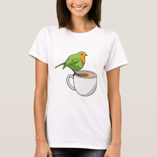 Vogelkoffie Cup T-shirt (Voorkant)