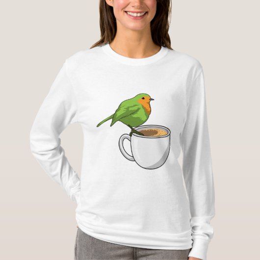 Vogelkoffie Cup T-shirt (Voorkant)