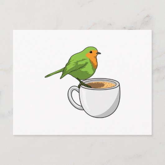 Vogelkoffiekop Briefkaart (Voorkant)