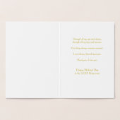 Vogelkooi en harten Moederdag Folie Kaarten (Binnen)