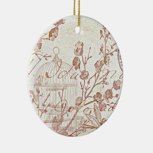 vogelkooi keramisch ornament (Rechts)