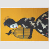  Vogelkooi Pet Bloemen Decoupage Tissuepapier (Voorkant)