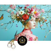 Vogelkooi Pet Bloemen Decoupage Tissuepapier