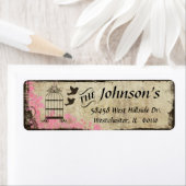 Vogelkooi  retouradres Label Roze (Insitu)