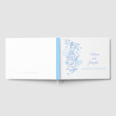 Vogelkooien blauwe harten bruiloft gastboek gastenboek (Volledig)