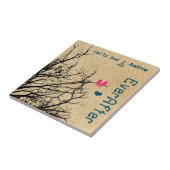 Vogelkooien Hout Graanboom Forever Jubileum Tegeltje (Zijkant)