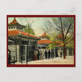 Vogelkooien in dierentuin, Cincinnati, OH  Briefkaart