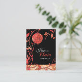 Vogelkooien Tortelduifjes Hair Salon Visitekaartje (Staand voorkant)