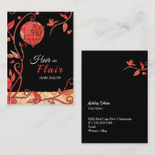 Vogelkooien Tortelduifjes Hair Salon Visitekaartje (Voorkant / Achterkant)