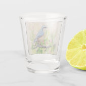 Vogelkoorts Shot Glas (Achterkant)