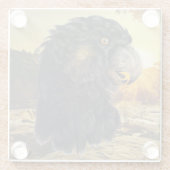 Vogelkop Glazen Onderzetter (Achterkant)