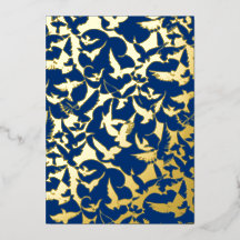 Vogelkudde in Navy Blue