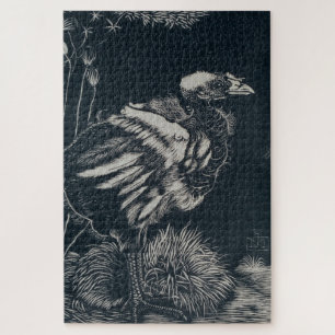 Vogelkuiken uit zijn nest (door Jan Mankes) Legpuzzel