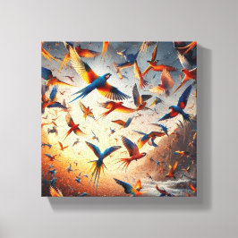 Vogelkunst Canvas Afdruk