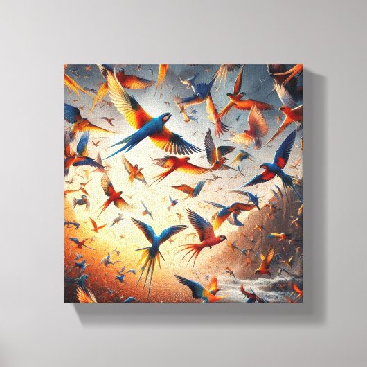 Vogelkunst Canvas Afdruk (Voorkant)