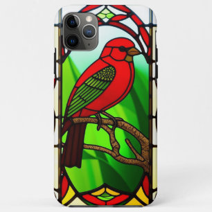 Vogelkunst in vette decoratieve patronen iPhone 11 pro max hoesje